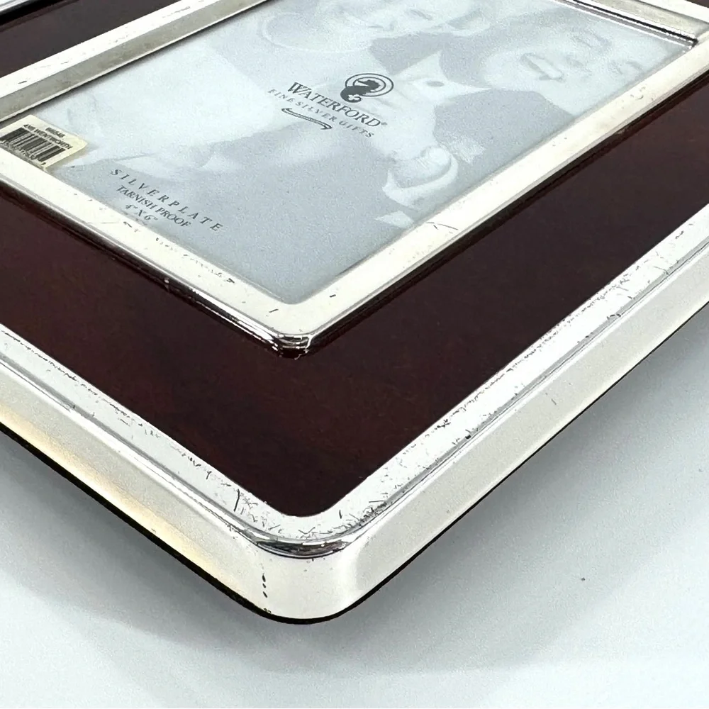 Waterford Wentworth Fine Silver Plate Mahogany Picture Fame